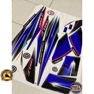 STICKER BODYSET / STRIPE COVEERSET LC135 V1 BIRU FIRST EDITION NEW ARRIVAL MORITAKA YAMAHA ORIGINAL