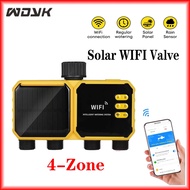 WDYK Tuya Smart 4-Zone Water Timer Valve Waterproof Multi-Zone Remote Control for Lawn/Garden/Drip I