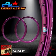 วงล้ออลูมิเนียม COM EXTREME ALL ll NEW ขนาด 1.40 X 17 ขอบเรียบ แพ็คคู่ ล้อคอม เอ็กซ์ตรีม ตัวใหม่ ขนา