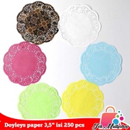 Doyleys paper 3.5" contents 250 pcs/doyleys paper/jar base lace