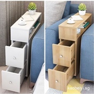 Sofa Corner  Side cabinet Armrest Narrow Clip Gap Living Room Wall Bedside Table Storage with Drawer