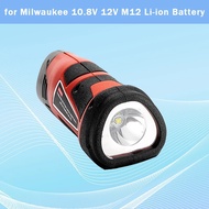 3W Electric Torch Portable Worning Light Work Lamp Flashlight LED Light for Milwaukee 10.8V 12V M12 Li-ion Battery