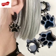 (BC)1/2Pairs Cat Claw Dangle Earrings - Rivet Earring with Clip-On Buckle - for Wen Girls Party Wear