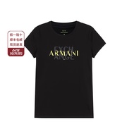 AX Armani Ladies LOGO Offset Print Round Neck Short-Sleeved T-Shirt Men Women Same Style T-Shirt