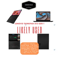 Likely Used Lenovo Thinkpad X13 Gen 1 Laptop -  [ Original Purchased Price need MYR 8500 - 9000 full set ]
