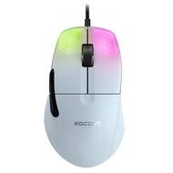 ROCCAT Kone Pro Wired Gaming Mouse, White/White, Optical/19K/Optical Switch/Side Buttons/Lightweight