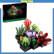 Plant Series Fleshy Plant 10309 Plant Decoration Building Kit (770+/PCS) Building Blocks Assembled E