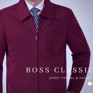 jaket semijas blazer jasket boss classic kerah formal santai