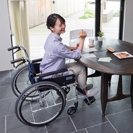 Se รถเข็นผู้ป่วย ผู้สูงอายุ Wheelchair พร้อมโถสุขภัณฑ์ เก้าอี้รถเข็น พับเก็บได้ เเข็งเเรง รับนน.ได้มาก huayra