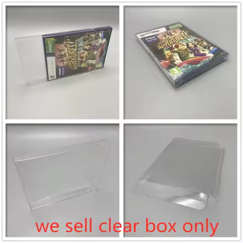 10Pcs PET Box Protector For Kinect Adventures! Transparent Collect Boxes For Microsoft Xbox360 Shell