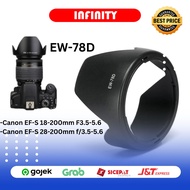 Lens Hood EW 78D EW-78D for Canon 18-200 28-200mm