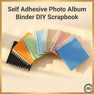 Self Adhesive Photo Album Binder DIY Scrapbook 4-Cut Photo Ultrasound Baby Growth Record Couple Memo