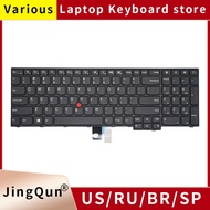 US Russian Laptop Keyboard For Lenovo IBM ThinkPad E550 E555 E550C E560 E565 E555C E560C E565C