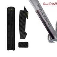 ALISOND1 Bike Frame Protector Road Bike Accessories Protective Film Anti-scratch Black MTB Bike Chain Protective Sticker