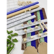Kindergarten Classroom Felt Strip Plate Ring Creative Decoration Material I-Nail Hook Log Style Wall