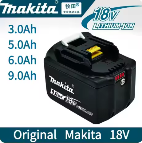 100% original Makita 18V battery 6.0Ah 9.0AH rechargeable battery, Makita BL1840 BL1830B BL1830B pow