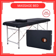 Massage Bed Katil Bekam Katil Urut Katil Spa Katil Mudah Lipat Massage Bed Portable Spa Facial Bed Black