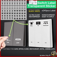 Suis Label Sticker Switch Label Transparent Label Suis Elektrik Sticker Label Switch Electronic 插座贴纸