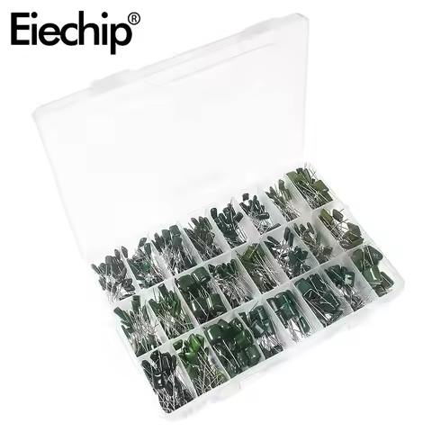 180/660pcs Polyester Film Capacitor Kit 100V 18/24values Set of Capacitor 2A331 2A471 2A561 2A681 2A