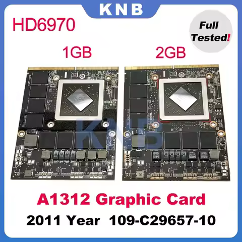 Original HD6970M HD6970 Video Card Graphics Card 1GB 2GB For iMac 27" A1312 109-C29657-10 2011 Year