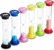 Sand Timer 6 Colors Hourglass Sandglass Sand Clock Timer 30sec / 1min / 2mins / 3mins / 5mins / 10mi