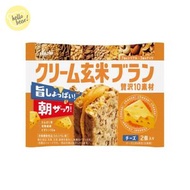 朝日 Asahi - 10 種奢華食材麥麩玄米夾心餅(2枚入) - 芝士味(平行進口)