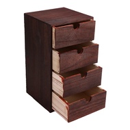 F1GO Auto-Wooden Box Storage Drawer Wooden Chest of Drawers Jewelry Cosmetics Organizer Office Home