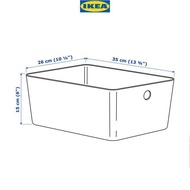 IKEA KUGGIS Storage Box 26x35x15 cm
