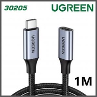 綠聯 - UGREEN - 30205 TYPE-C 1M USB Type-C 公對母延長線 - 1M