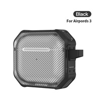 kuulaa Armor Series Case Designed For Apple  AirPods Pro 2 3 Full-Body Rugged Cover With Keychain Military Shockproof Protective Casing