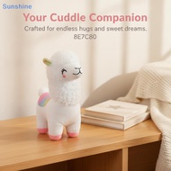 Sun  Alpaca Plush Toy Cute Soft Stuffed Sheep Pillow 1Pcs Adorable Plushie for Office Nap Kids Play 