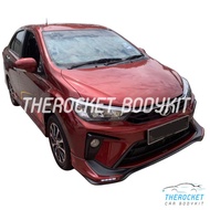 Perodua Bezza 2020-2025 Gear Up Front Skirt & Drive68 Rear Skirt Kacuk Mix Bodykit Material PU With 