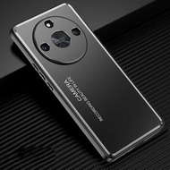 全城熱賣 - 適用於 Honor X50 光影系列 磨砂金屬手機殼（黑色）