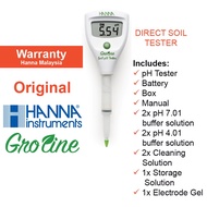 Hanna Groline HI981030 Direct Soil pH Tester Meter Hanna Instruments Fertigasi Tanah cocopeat sekam 