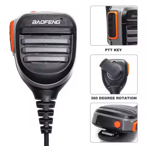 Durable Speaker Microphone For Baofeng 888S 5R UV82 8D 5RE 5RA Speaker Mic Headset Two Way Radio Han