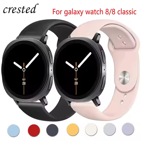 Silicone watch strap For Samsung Galaxy Watch 8 40mm 44mm sport Breathable Bracelet For Samsung Gala