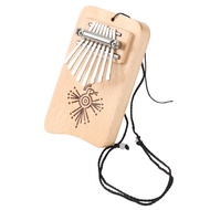 Kalimba 8 Key Exquisite Finger Thumb Piano Marimba Musical Good Accessory Pendant Gif