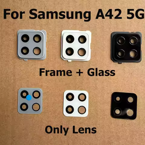 For Samsung Galaxy A42 5G SM-A426 Back Camera Glass Lens With Adhesive Sticker Replacement Parts
