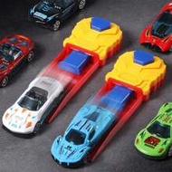 Random Pull Back Metal Mini Toy Race Car With Track Launcher, Racing Play Set Toys, Fidget Toys, Toy