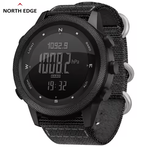 NORTH EDGE APACHE-46 Men Digital Watch Outdoor Sports Running Swimming Outdoor Sport Watches Altimet