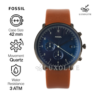 [Luxolite] Fossil Chase FS5486 Timer Chronograph Luggage Leather Men Watch