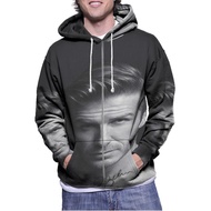 David Beckham Hoodie Zipper Jacket (Zipper) Fullprint Hoodie Polyester Jersey Material