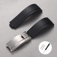 20mm Silicone Watch Strap for Rolex Submariner Daytona Water Ghost GMT Yacht Rubber Watch Band Divin