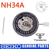 06D Genuine GMT 24 Jewels NH34A Mechanical Automatic Watch Movement White Black Date Wheel Win x5S