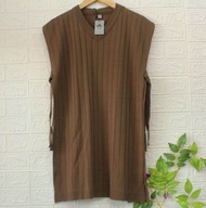 vest rompi rajut panjang selutut lisana wanita terbaru