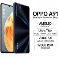 HP Game Murah Oppo A91 Ram 8GB/128GB Original Mulus Likenew Bisa NFC