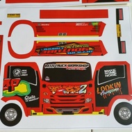 Yuk Order!! Stiker Pola Miniatur Truk Oleng Wahyu Abadi 02 ( Jumbo 45