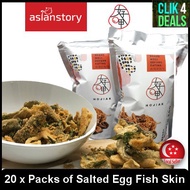 Ho Jiak Salted Egg Fish Skin Crisps x 20 Packs