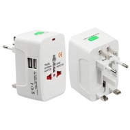 SG SELLER - Universal Compact Travel Adapter Wall Plug with 1 or 2 USB PD Port Ports Holiday Charging Dock Socket