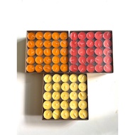100 pieces 4 hour Yellow/Red/Orange Tea Light Candle Butter Candle, Praying Candle, Buddha Candle, 1